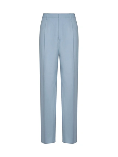 Shop Lardini Trousers In Clear Blue