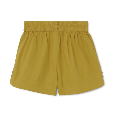 Shop Mirth Track Shorts In Gilded
