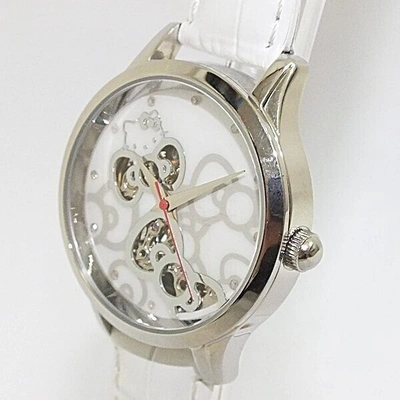 Pre-owned Seiko Hello Kitty Automatic Luxury Watch 11 Diamonds & Mother-pearl Dial In Box