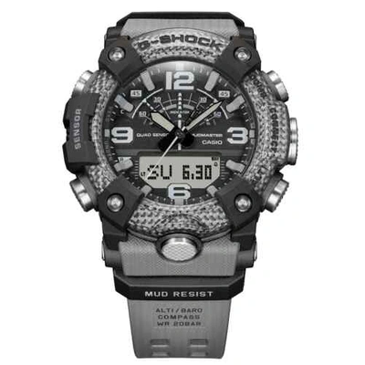 Pre-owned Casio G-shock Ggb100-8a Mudmaster X Carbon Quad Sensor Watch Army Black