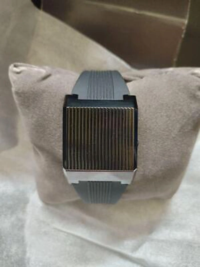 Pre-owned Bulova Computron 98c135 Led Digital Black Men's Wrist Watch