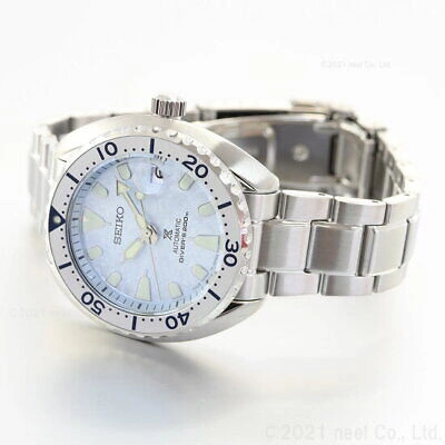 Pre-owned Seiko Prospex Mini Turtle Diver Scuba Mechanical Self-winding Mens Watch Sbdy109