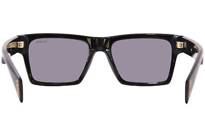 Pre-owned Versace Ve4445 Gb1/81 Sunglasses Black/polarized Dark Grey Square Shape 54mm In Gray