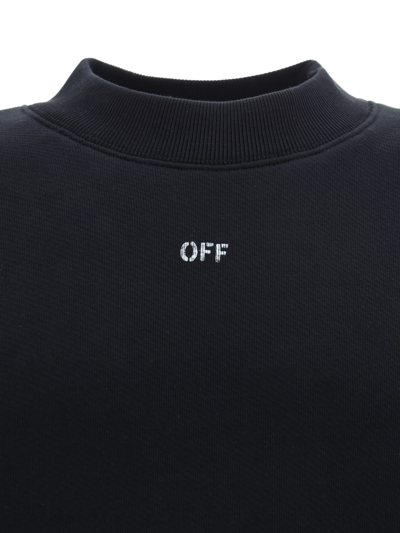 Shop Off-white Sweatshirt In Black White