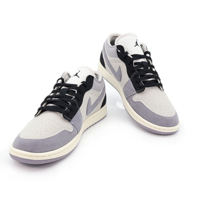 Pre-owned Nike Dz4135-002  Air Jordan 1 Low Se Craft Inside Out Cement Tech Grey (men's) In Gray