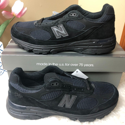 Pre-owned New Balance Balance 993 Men's Sneaker In Triple Black Mr993tb