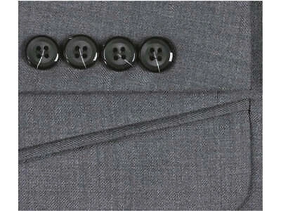 Pre-owned Renoir Men  Suit Separate Super 140 Wool Two Button Classic Fit 508-3 Dark Gray In See Title