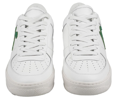 Pre-owned Knt Kiton Sneakers Shoes For Man 100% Leather Sz 7 Us 40 Eu Knsw6 In White/green