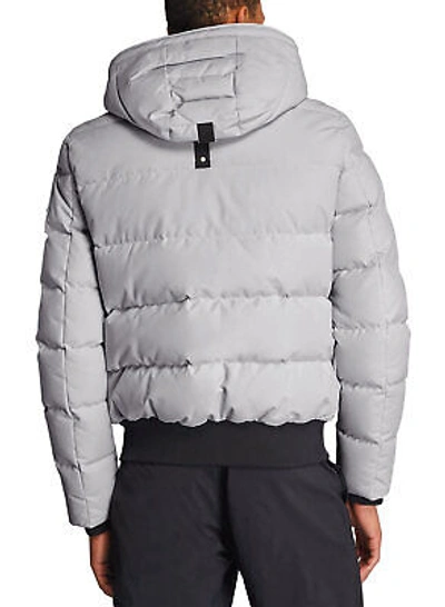 Pre-owned Moose Knuckles Mens Padded Cloud Bomber Jacket Small Nimbus - $995 In Nimbus Cloud