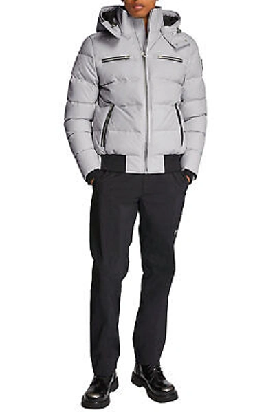 Pre-owned Moose Knuckles Mens Padded Cloud Bomber Jacket Small Nimbus - $995 In Nimbus Cloud