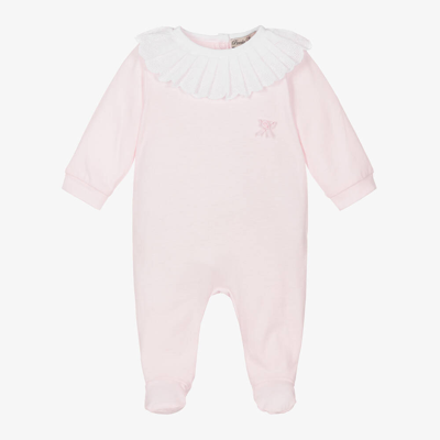 Shop Piccola Speranza Baby Girls Pink Cotton Babygrow