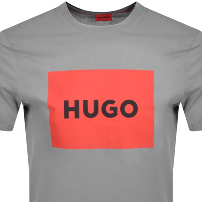Shop Hugo Dulive222 Crew Neck T Shirt Grey
