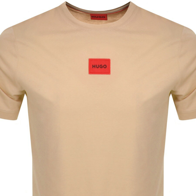 Shop Hugo Diragolino212 T Shirt Beige