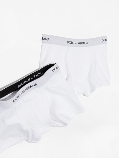Shop Dolce & Gabbana Boxer, Bianco In White