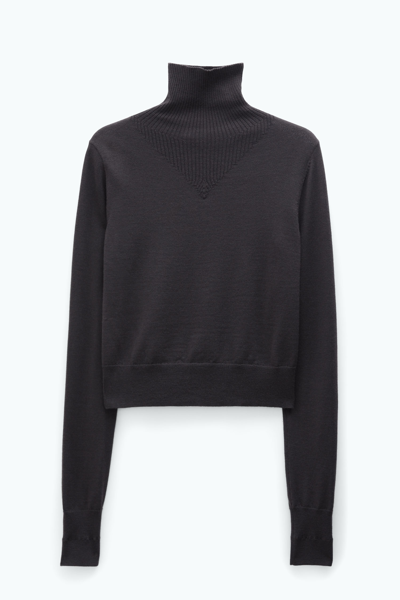Shop Filippa K Merino Turtleneck Sweater In Brown