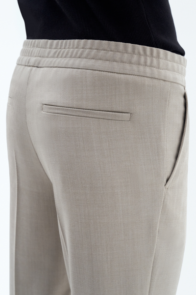 Filippa K Terry Cropped Trousers In Beige