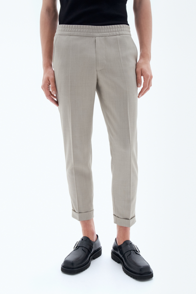 Filippa K Terry Cropped Trousers In Beige