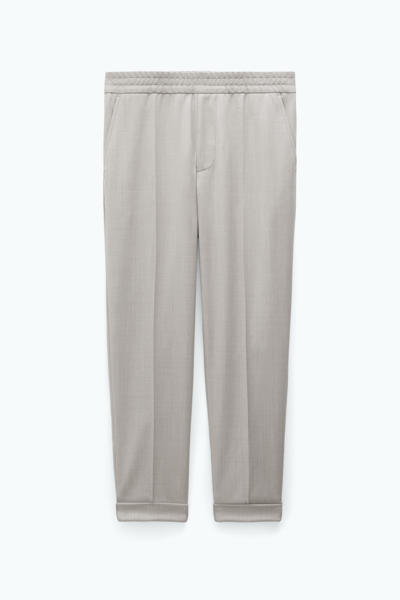 Filippa K Terry Cropped Trousers In Beige