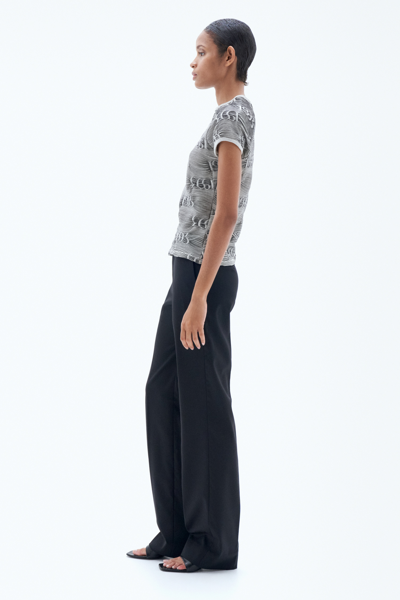Filippa K Jacquard Cap Sleeve Tee In White