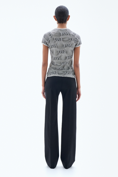 Filippa K Jacquard Cap Sleeve Tee In White