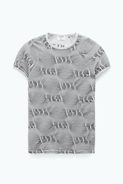 Filippa K Jacquard Cap Sleeve Tee In White