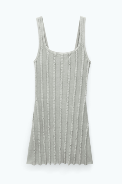 Shop Filippa K Knitted Strap Dress In Beige