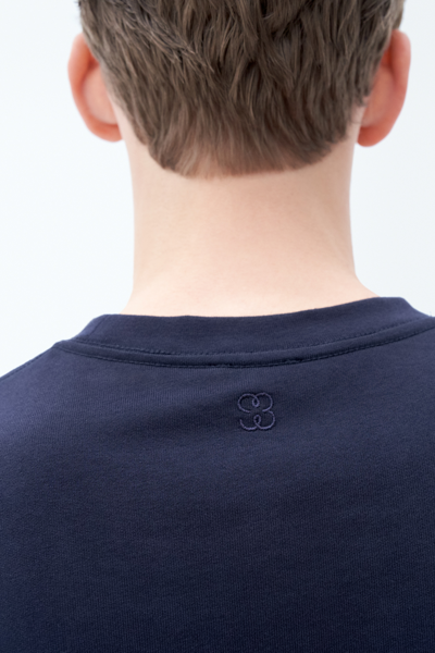 Filippa K Heavy Crewneck Tee In Blue