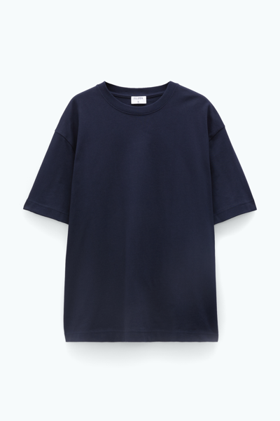 Shop Filippa K Heavy Crewneck Tee In Blue