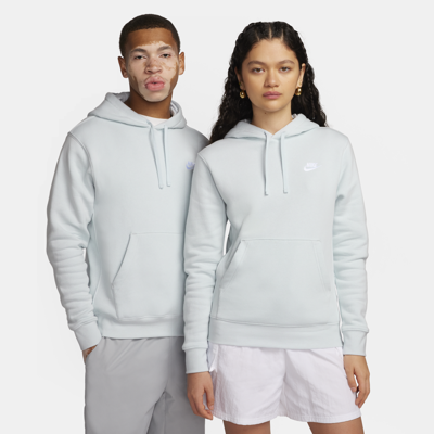Shop Nike Men's  Sportswear Club Fleece Pullover Hoodie In Grey