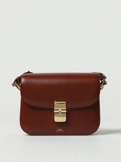 Shop Apc A.p.c. Grace Bag In Leather With Shoulder Strap