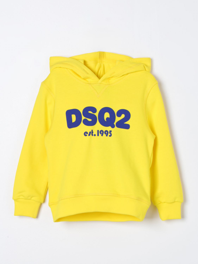 Shop Dsquared2 Junior Sweater  Kids Color Yellow