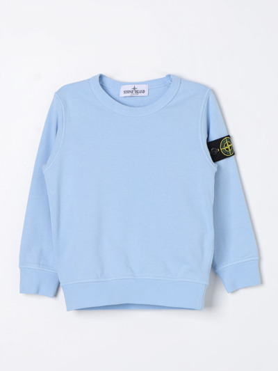 Shop Stone Island Junior Sweater  Kids Color Blue