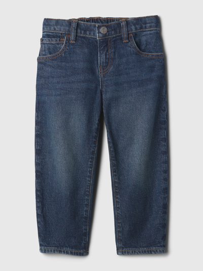 Shop Gap Baby Relaxed Taper Original Fit Jeans In Dark Wash