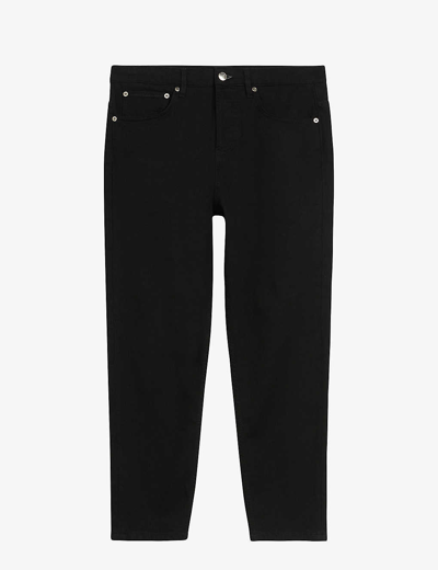 Shop Ted Baker Men's Black Dyllon Tapered-leg Stretch-denim Jeans
