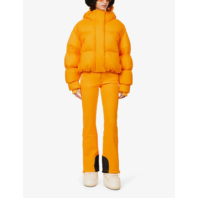 Shop Cordova Women's Ember Aomori Brand-appliqué Shell-down Jacket In Orange