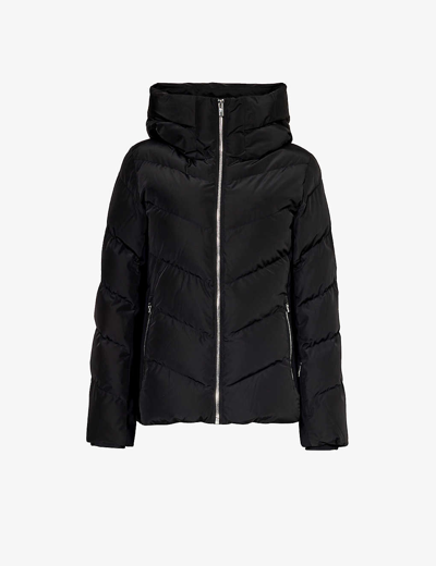 Shop Fusalp Womens Noir Delphine Hooded Shell Jacket In Black