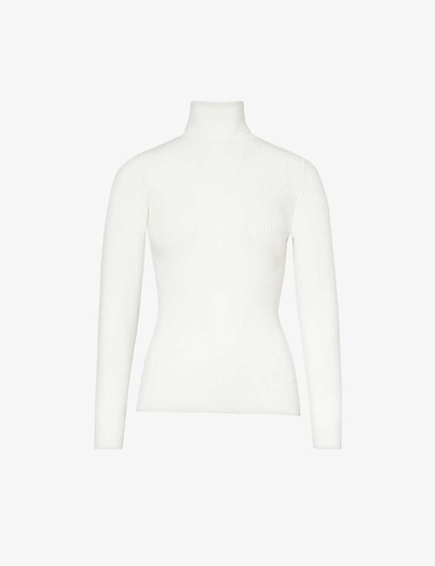 Shop Fusalp Ancelle Ribbed Knitted Top In Poudre