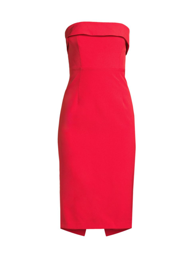 Shop Bardot Women's Georgia Sheath Midi-dress In Fire Red