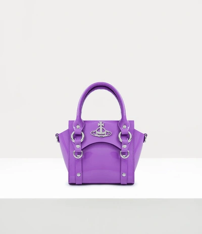 Shop Vivienne Westwood Betty Mini Handbag With Chain In Purple