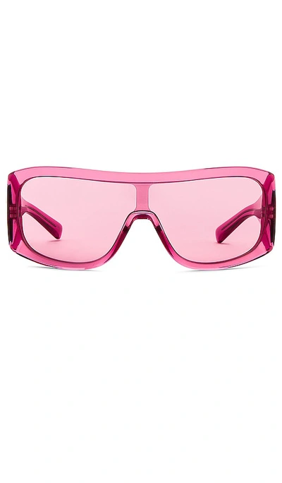 Shop Dolce & Gabbana Mask Sunglasses In Pink