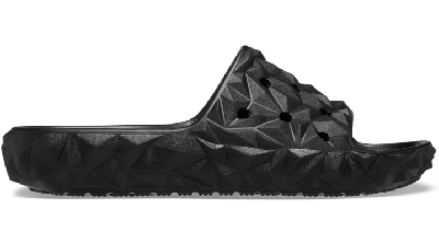 Shop Crocs Classic Geometric Slide 2.0 In Black