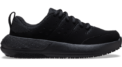 Crocs Pfd On The Clock Work Sneaker In Triple Black
