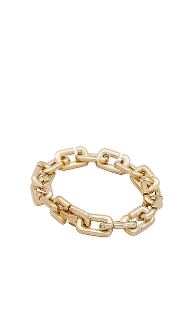 Shop Marc Jacobs J Marc Chain Link Bracelet In Metallic Gold