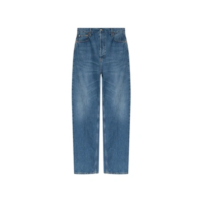 Shop Gucci Relaxed-fitting Denim Jeans In Blue
