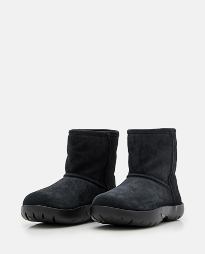 Shop Bottega Veneta Leather Ankle Boots In Black