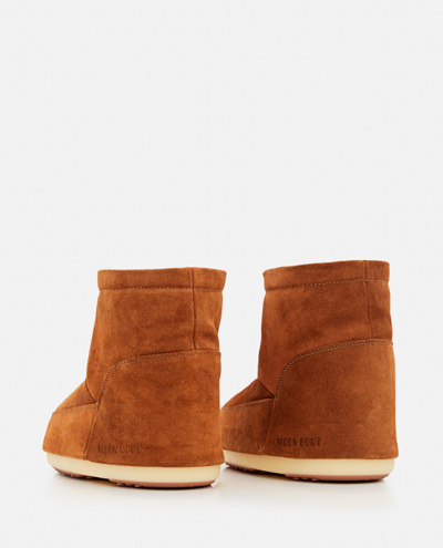 Shop Moon Boot Mb Icon Low Nolace Suede Mid Boots In Orange