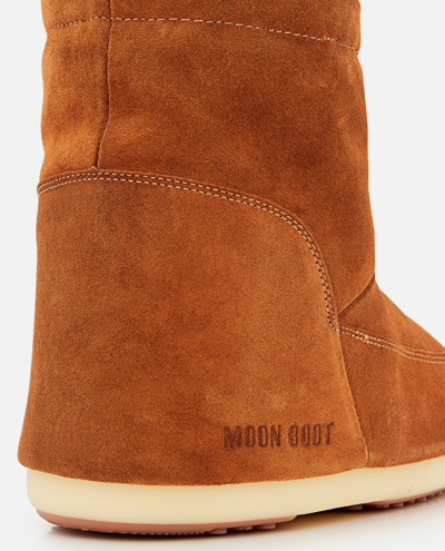 Shop Moon Boot Mb Icon Low Nolace Suede Mid Boots In Orange