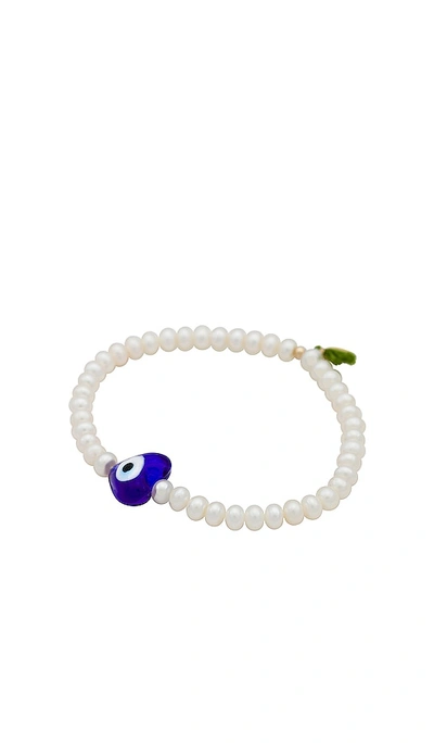 Shop Shashi Mati Pearl Bracelet In Ivory