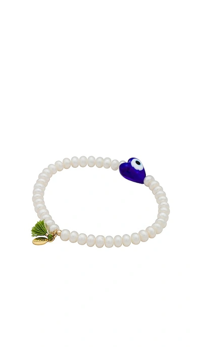 Shop Shashi Mati Pearl Bracelet In Ivory