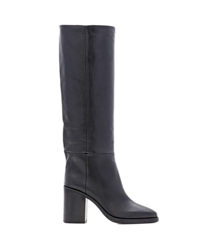 Shop Paris Texas 95mm Ophelia Crinckled Leather Boots In Black